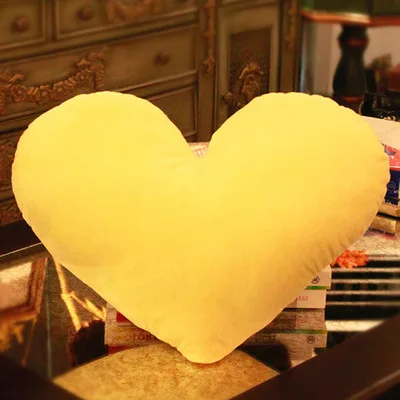 Yellow heart Звезда в форме сердца бросок набивная Подушка плюшевая кукла, подарок для девочки диванная подушка бросок декоративная наволочка для подушки Свадебный декор - Цвет: Yellow heart