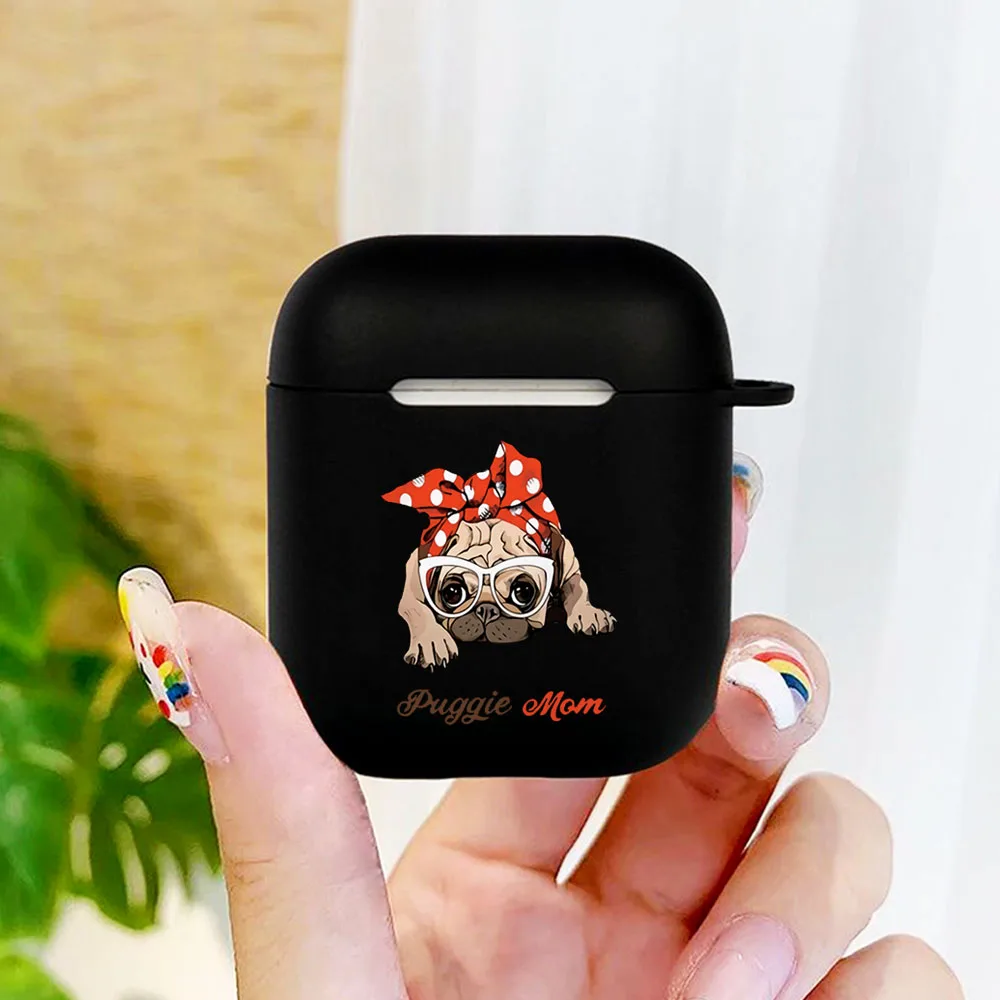 

Cute Pug Dog French Bulldog Soft Silicone Airpod Case for Apple Airpods 1 2 Cover Wireless Earphone Accessories Coque Fundas