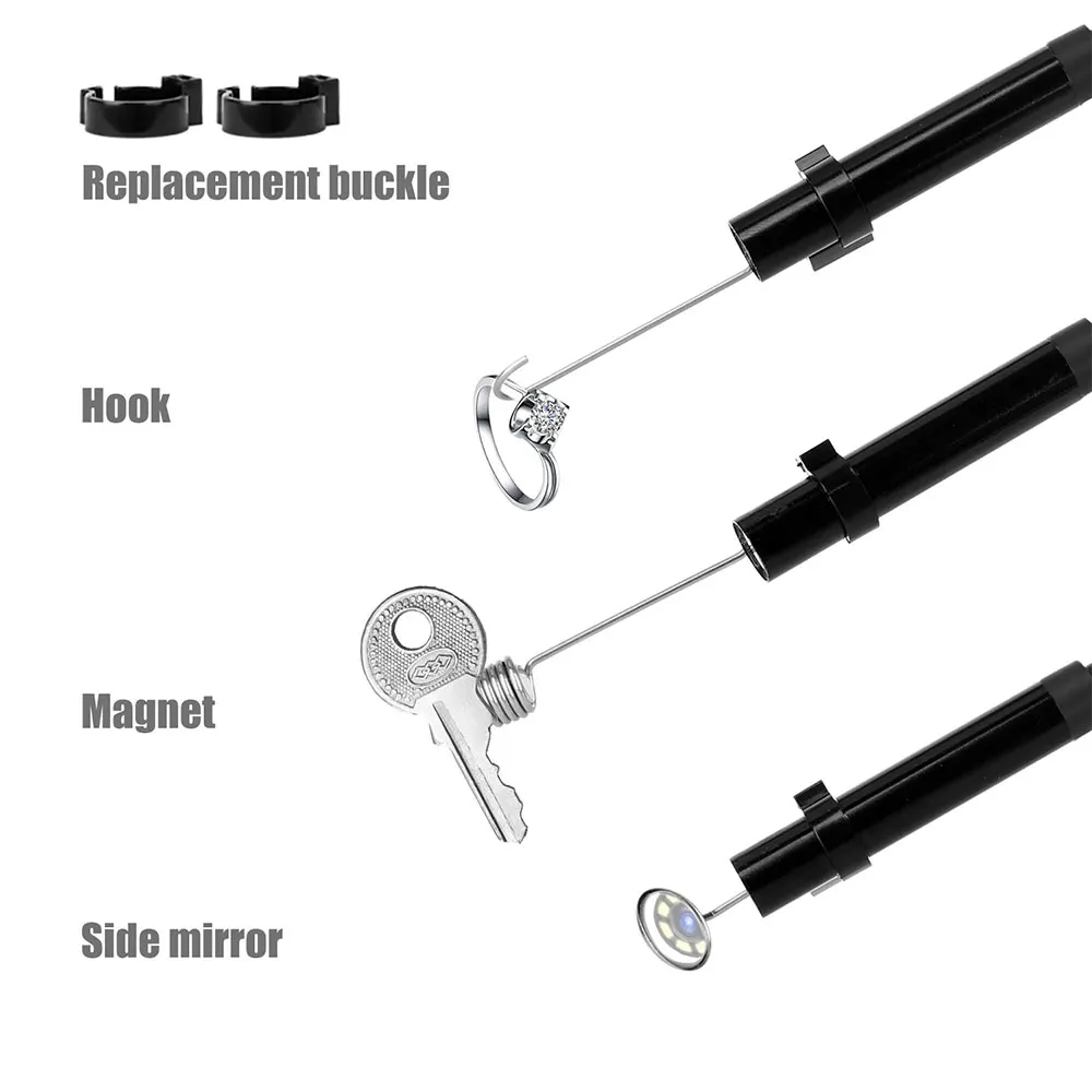 P30 IP67 водонепроницаемая жесткая трубка Borescopes 8 светодиодов промышленный эндоскоп