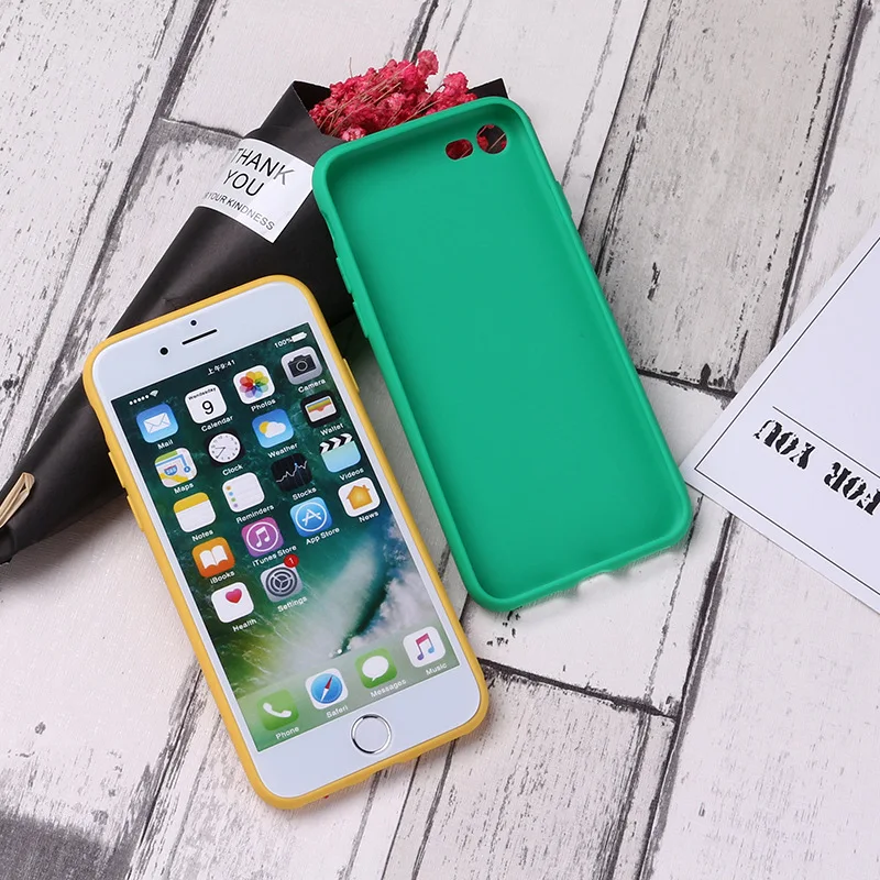 Простой мягкий чехол moskado для iPhone 11 X XR XS Max 6 6S 7 8, чехол яркого цвета для iPhone 7 Plus, мягкий термополиуретановый чехол s