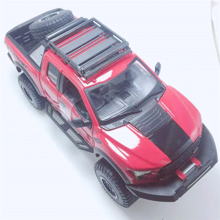 Высокое качество 1:24 Ford F150 звукосниматель Раптора сплава Модель автомобиля, коллекция моделирования и подарочный металлический внедорожный модель