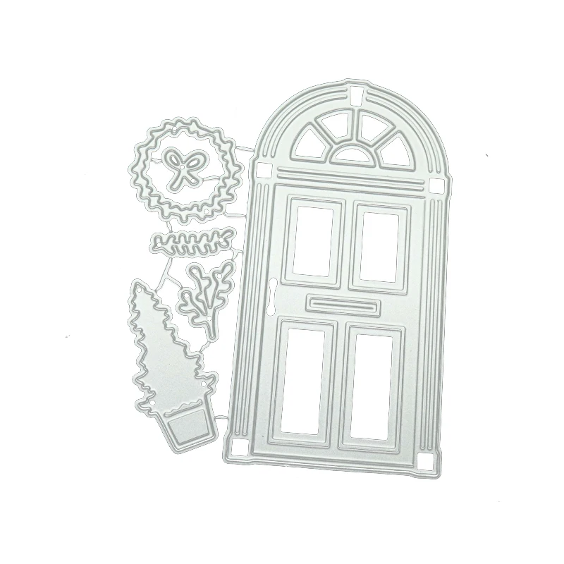 

JC Metal Cutting Dies Christmas Tree Door for Scrapbooking Handmade Tool Paper Make Stencil Craft Mold Mould Model Decoration