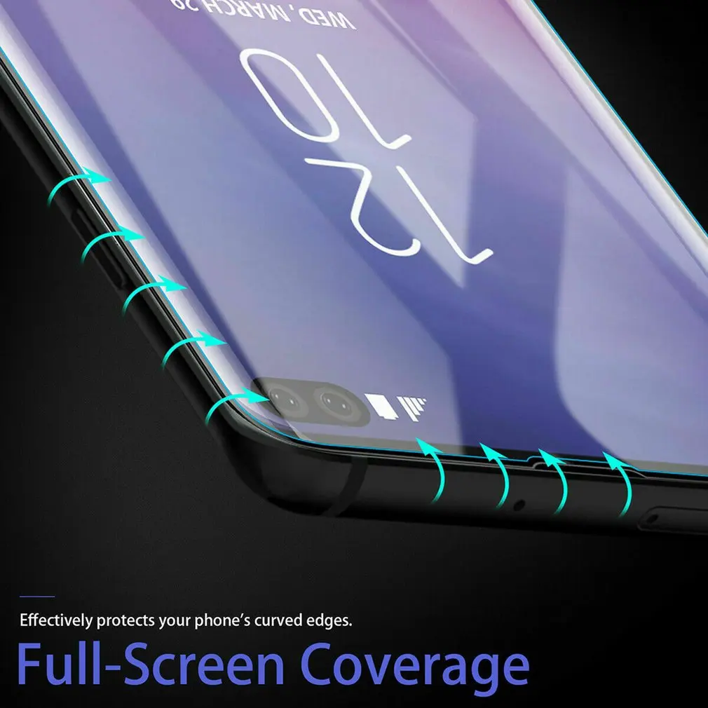 Для Samsung S10 Plus Полный клей УФ жидкое закаленное стекло для защиты экрана наборы +