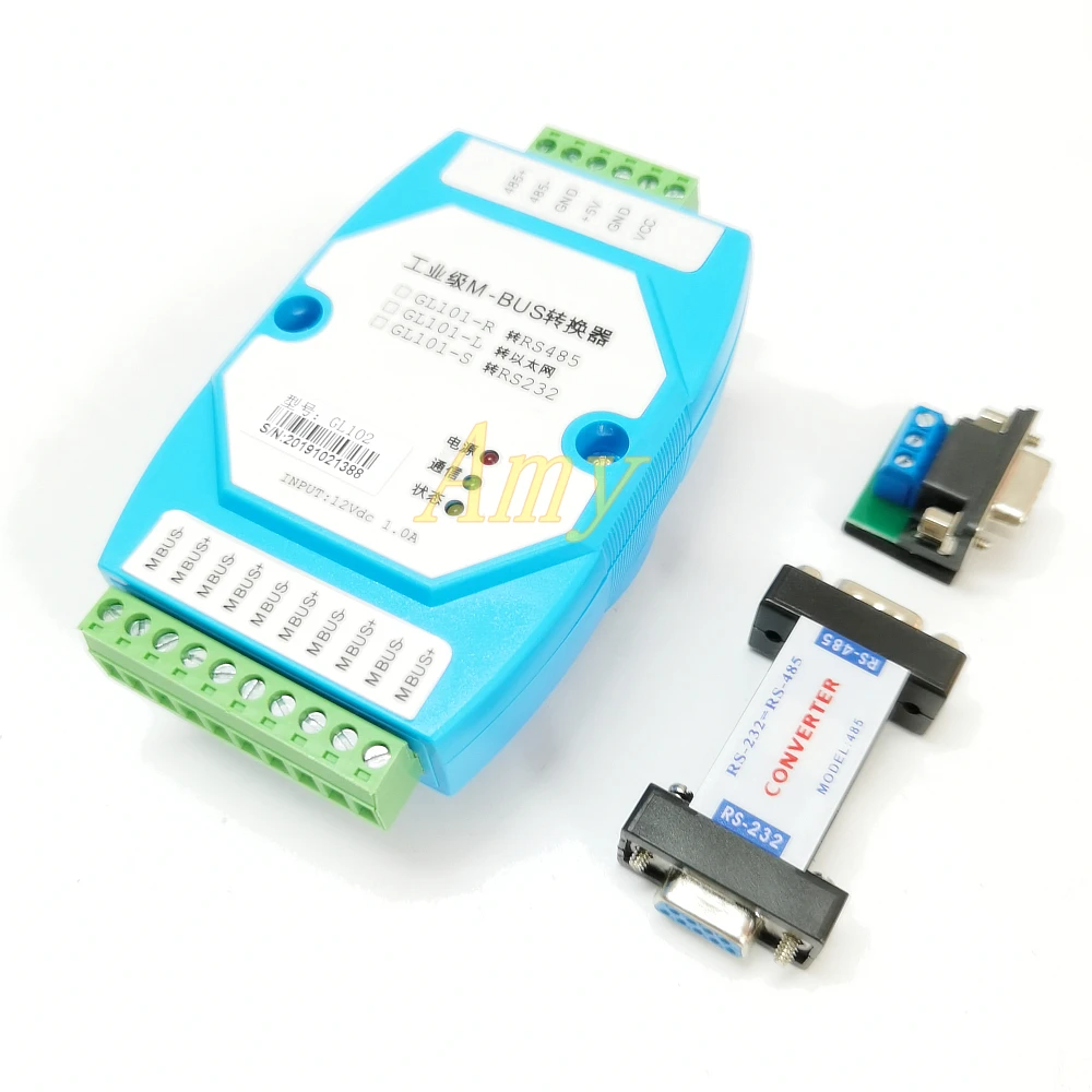 Конвертер MBUS/M-BUS в MODBUS-RTU RS485 подключается к инструментам MBUS 500 для поддержки