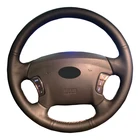 Накладка на руль под заказ для Hyundai Azera чехол рулевого колеса автомобиля-2005 Sonata NF NFC 2010-2005, Kia Carens 2010-