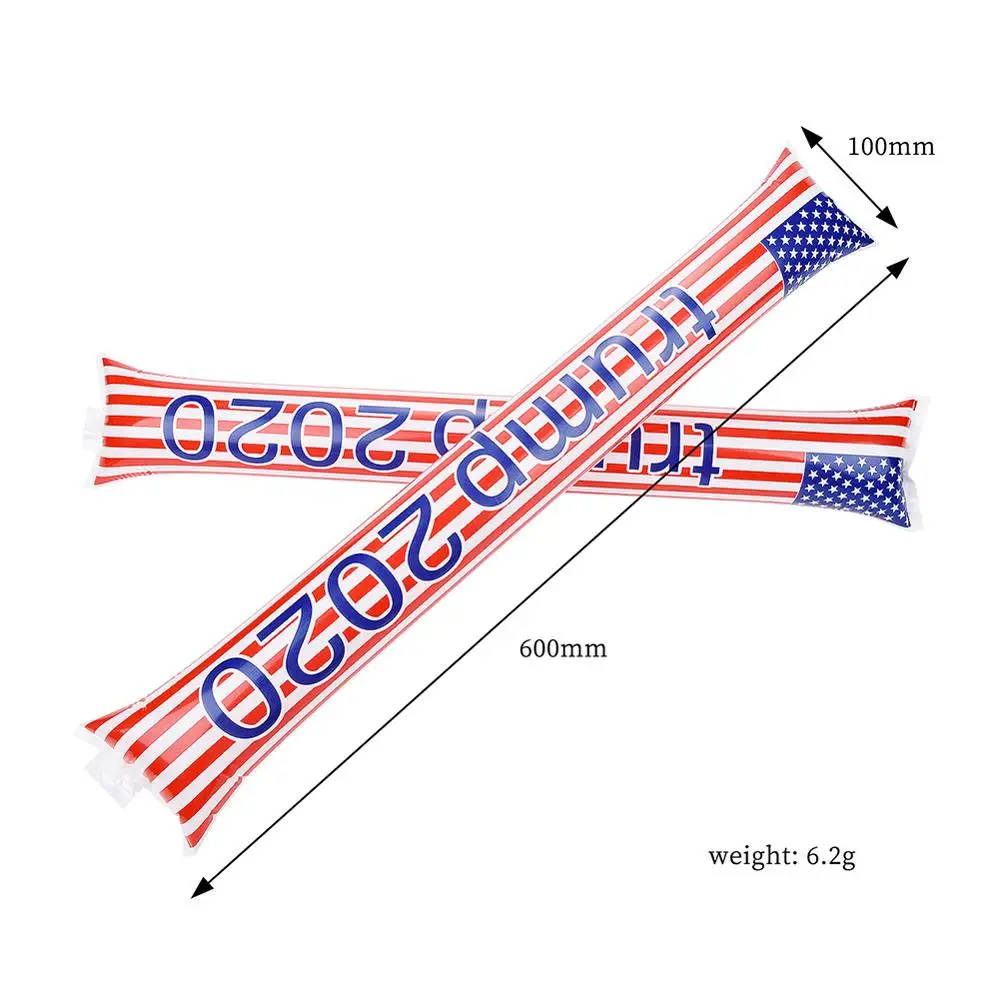 Thunder 2020 американский флаг Cheer Stick Портативный надувной штанга с принтом для бара