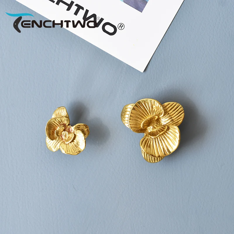 TENCHTWO Ретро латунь ручка для выдвижного ящика шкафа гардероба дверь тянет Золотой