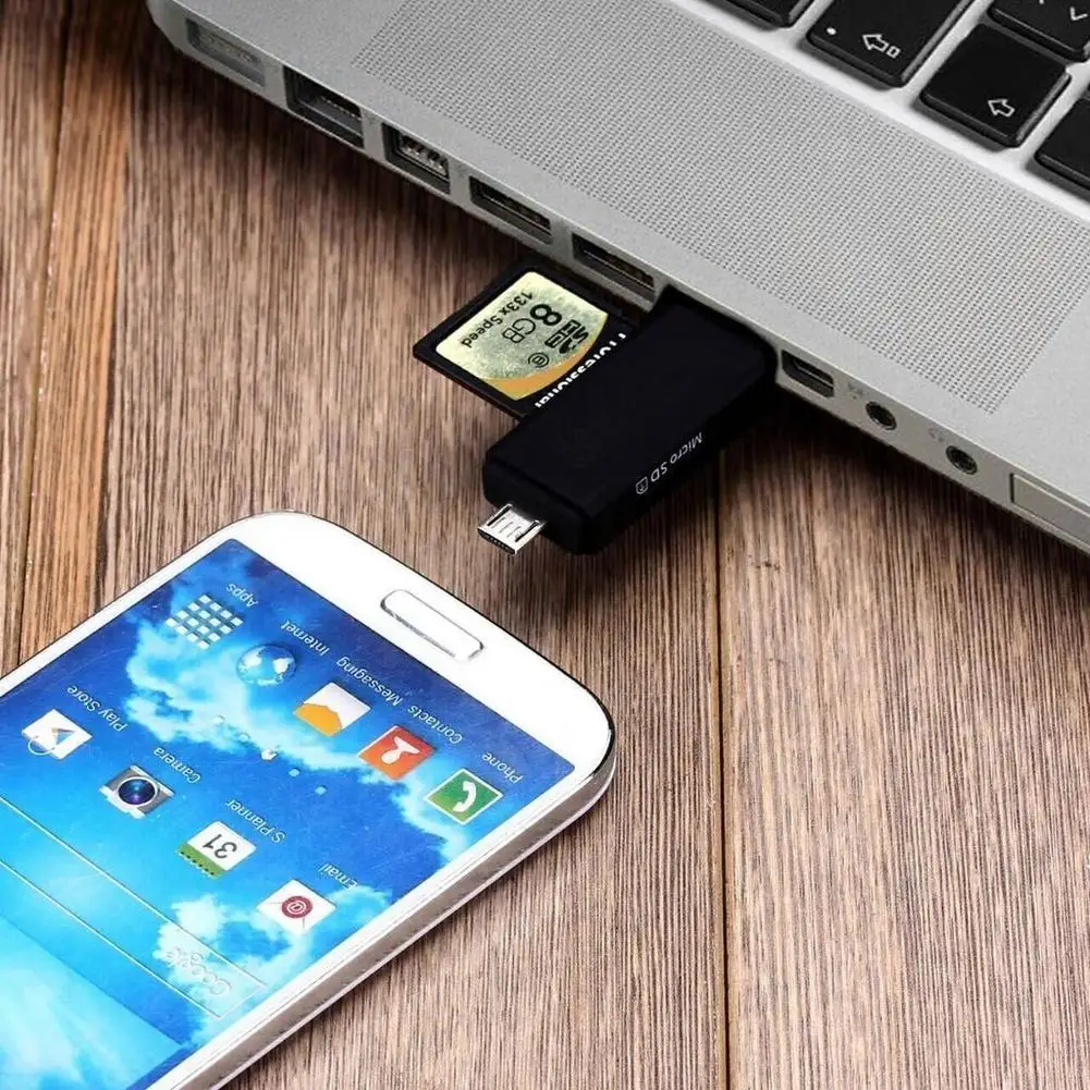 Micro USB OTG к 2 0 адаптеру SD/Micro SD кардридер для Android смартфонов/планшетов с функцией ПК