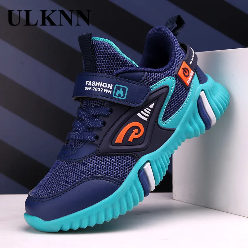 Обувь для мальчиков ULKNN Осенняя обувь большого размера дышащая сетчатая новый