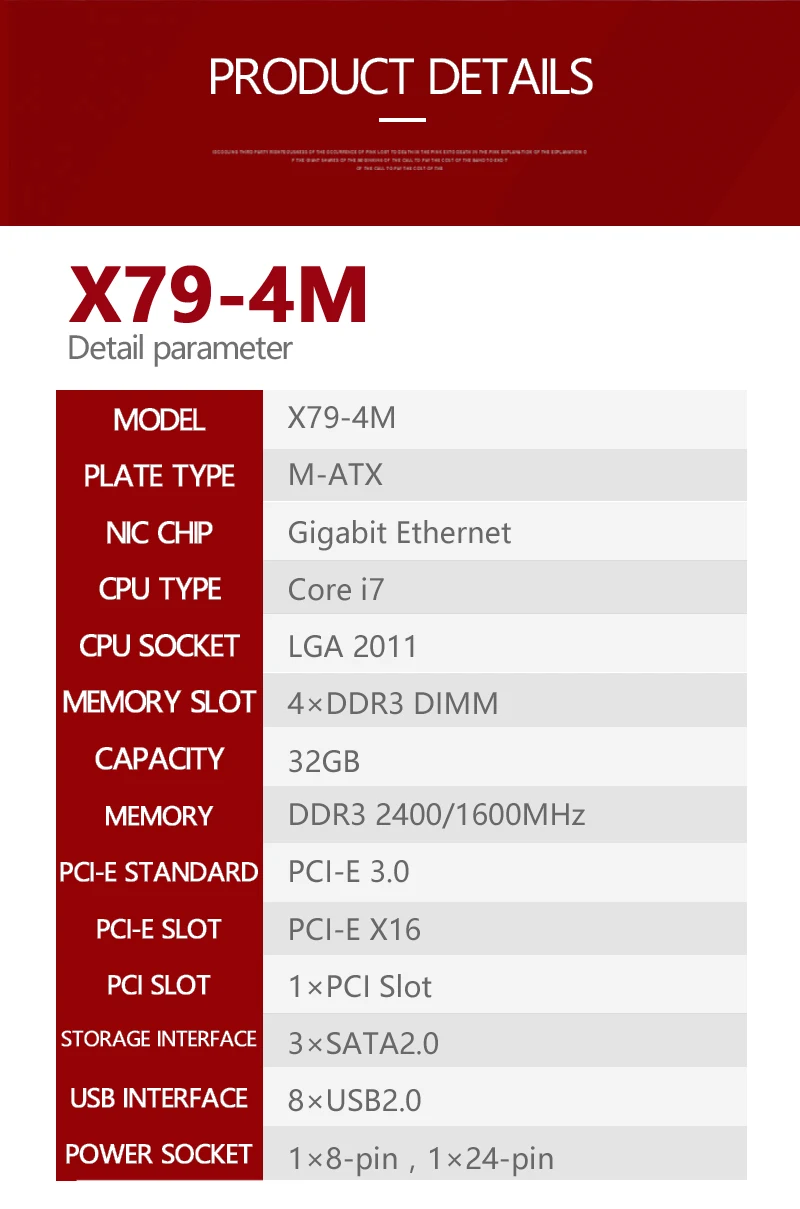 Ongy X79 4M материнская плата LGA 2011 i7 DDR3 ПАМЯТЬ 32 Гб SATA VGA/HDMI X79-4M основная плата PCI-E NVME M.2 процессор 32G ddr 3 офис