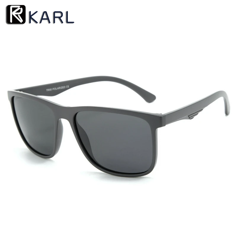 gray frame gray Мужские солнцезащитные очки, поляризационные, TR90, квадратные, мужские, Роскошные, брендовые, дизайнерские, ультралегкие, для вождения, солнцезащитные очки, Ретро стиль, Gafas De Sol Hombre - Цвет линз: gray frame gray