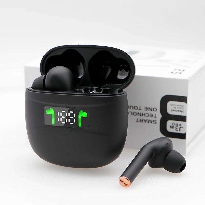 Новинка 2020 беспроводные наушники J3 Pro Bluetooth IPX7 водонепроницаемые со светодиодный