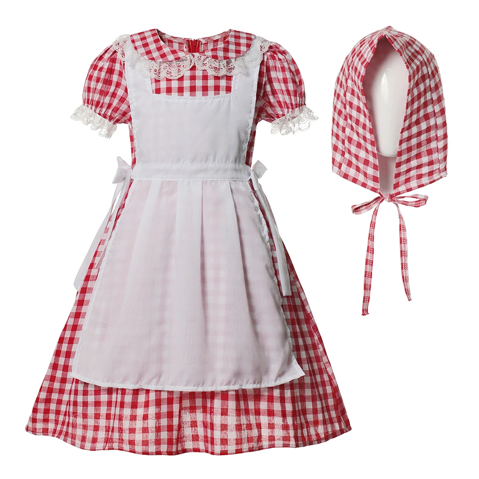 Калифорнийский костюм платье для пионерских девушек винтажное детское + шапка