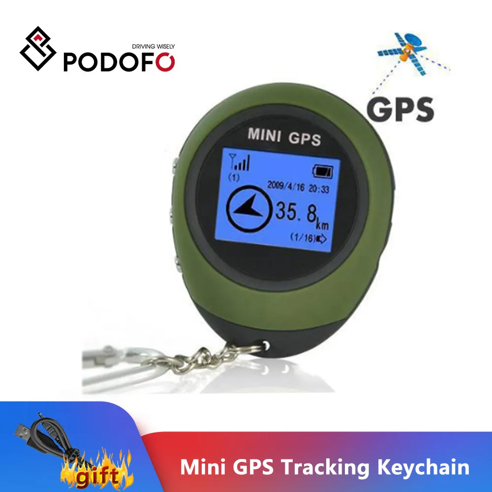 Podofo мини GPS трекер устройство слежения путешествия портативный брелок локатор Pathfinding мотоцикл спортивный ручной брелок