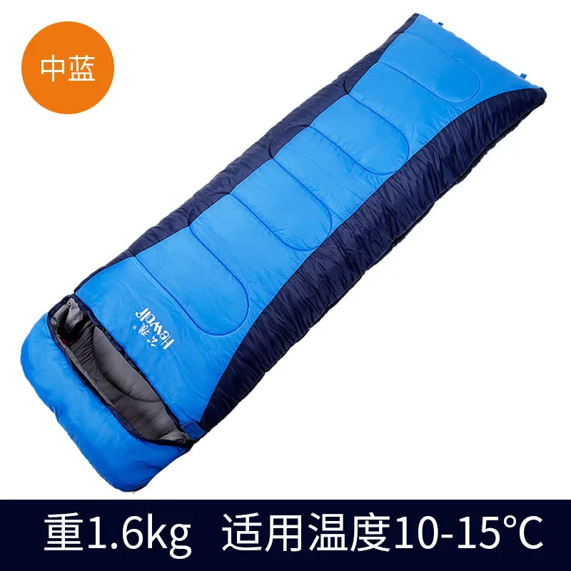 Уличный спальный мешок Hewolf для взрослых утолщенный с надписью пары кемпинга