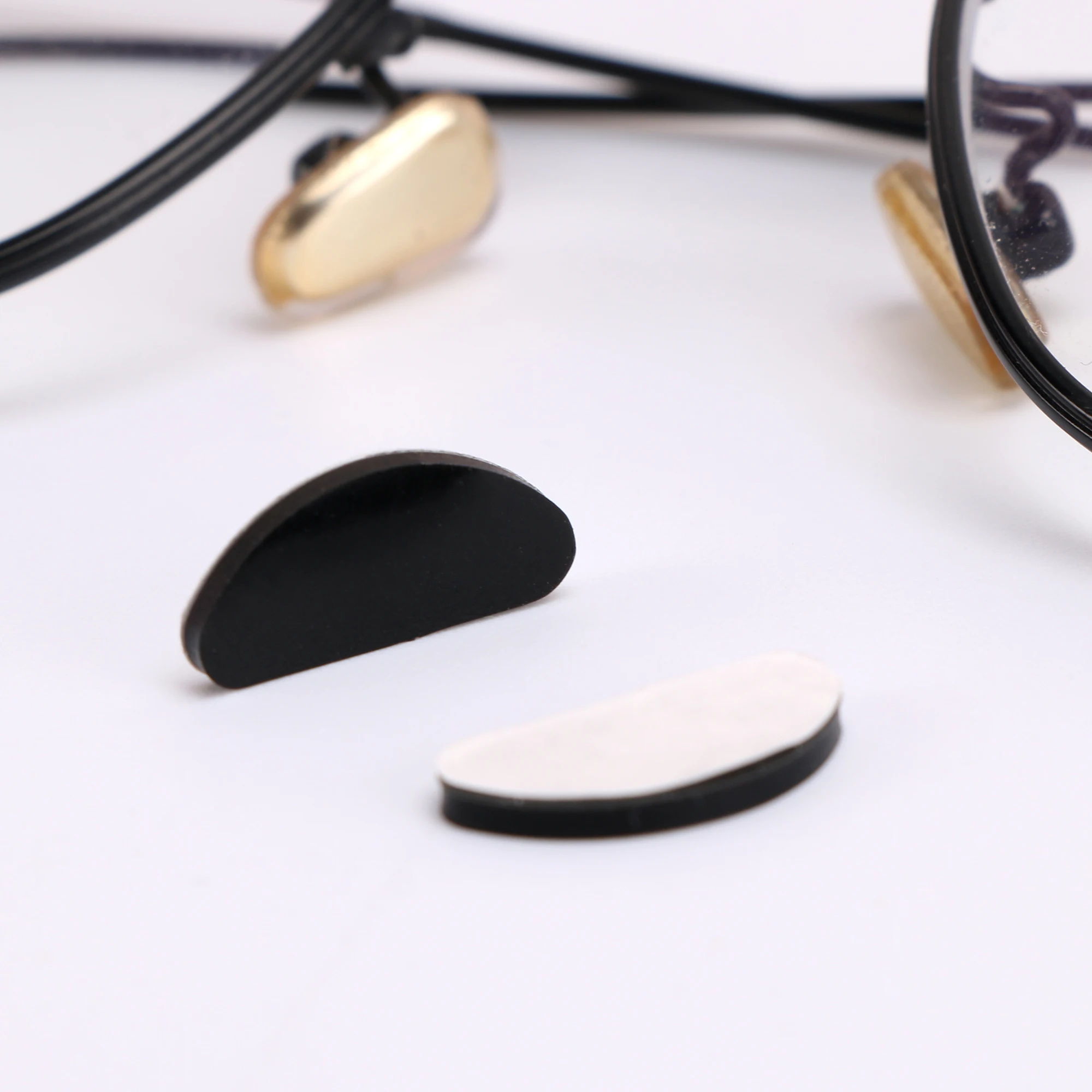 

5 Pairs Glasses D Shape Silicone Eyewear Accessories Nose Pad For Sunglasses Non-slip Thin Nosepads