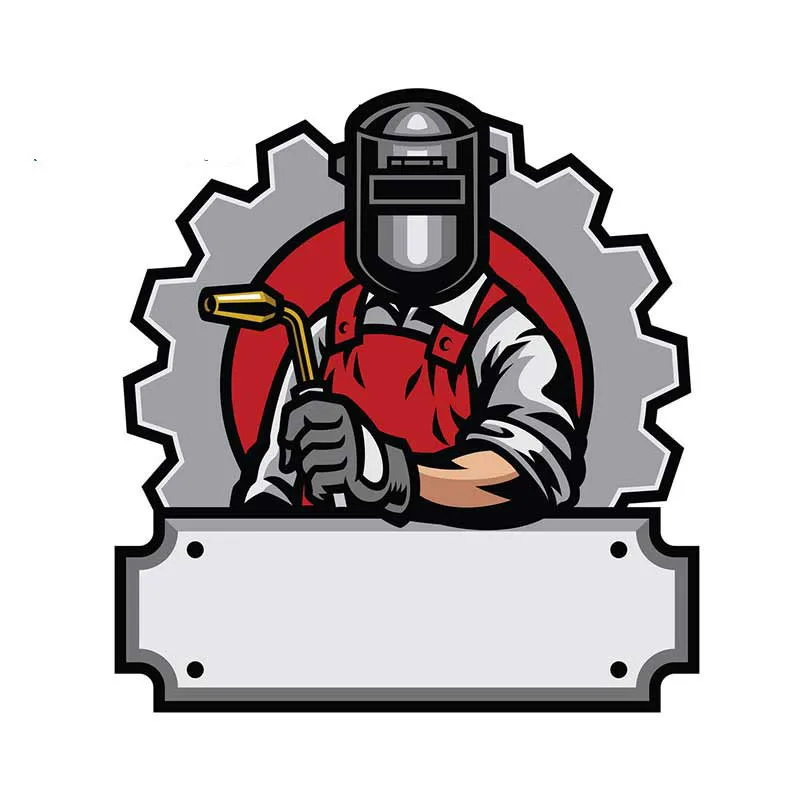 

13cm X 12cm for Welder with Welding Motorcycle Car Stickers DIY Decal Vinyl Material Sunscreen Suitable for JDM RV