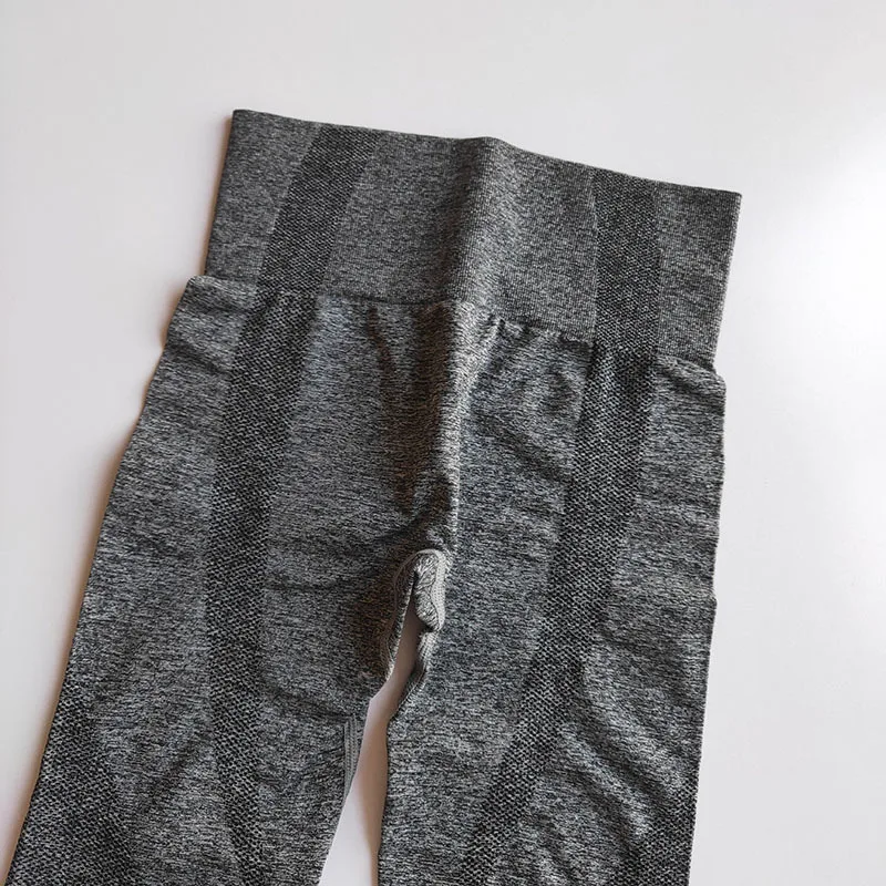 Бесшовные женские штаны для йоги фитнеса спортивная одежда с высокой талией