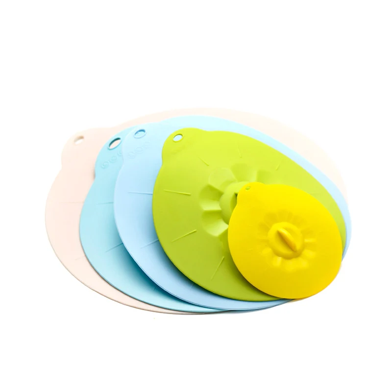 

5-Pack silicone Microwave bowl cover cooking pot pan lid Cover - Silicone food wrap kitchen utensil cooking tools