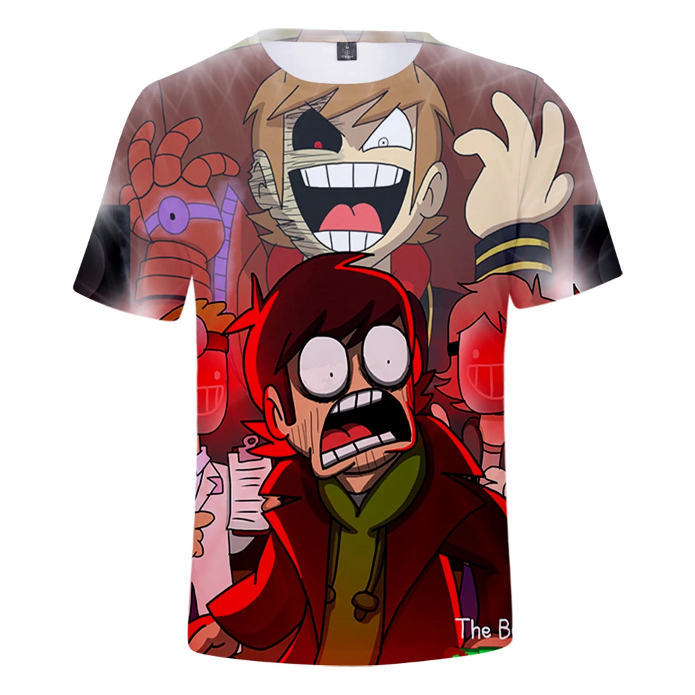 Футболка Eddsworld с 3D принтом для мужчин и женщин модная рубашка коротким рукавом