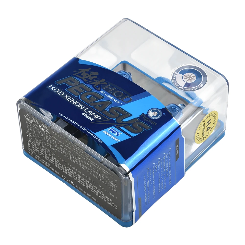 

2pcs 12V H4 100W White 6000KHB4 Head Light HOD Xtreme Lamp 4300K Xenon White Blue Glass Replacement Car Halogen Light Bulb
