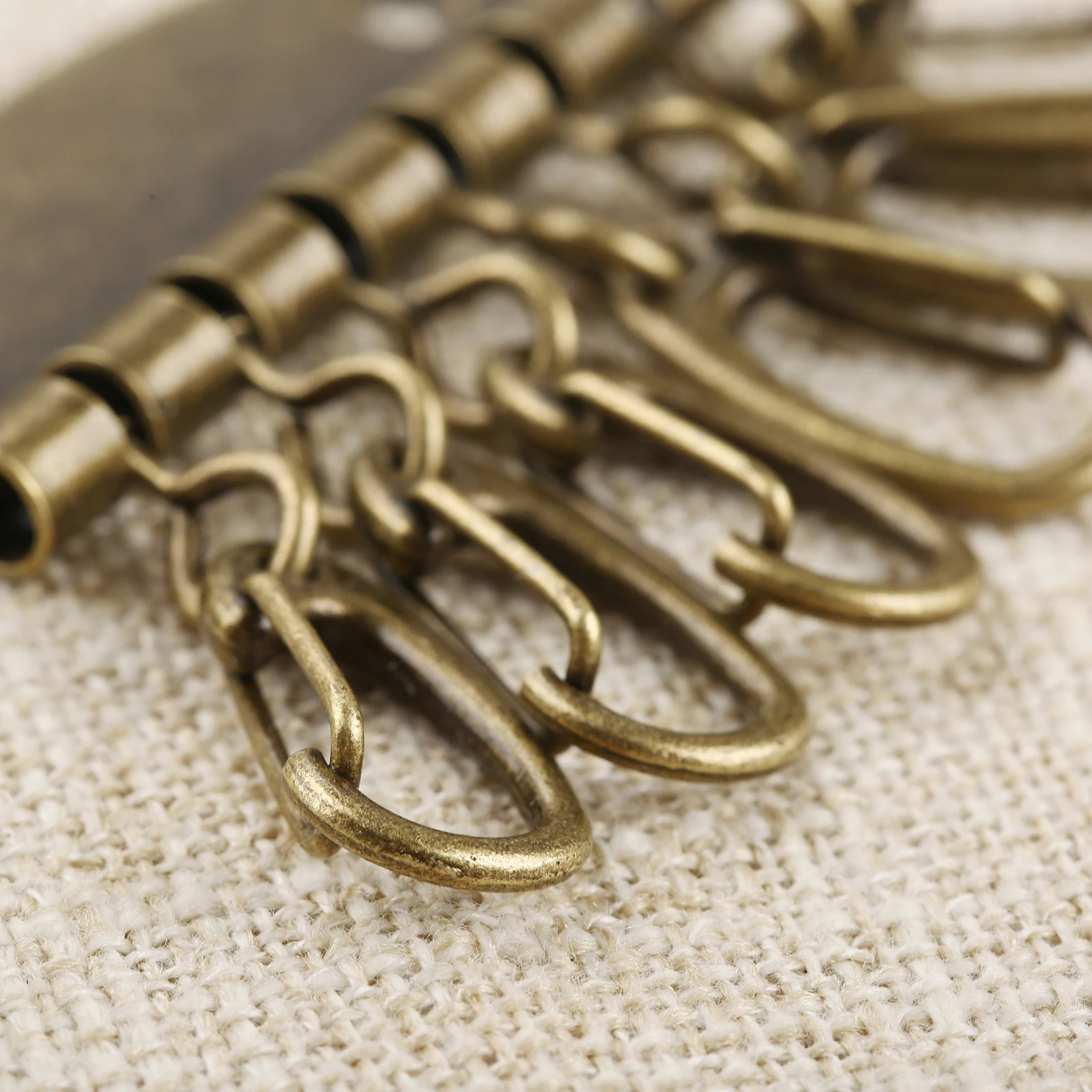 Металлический держатель для ключей органайзер с 4-6 защелками кожевенного