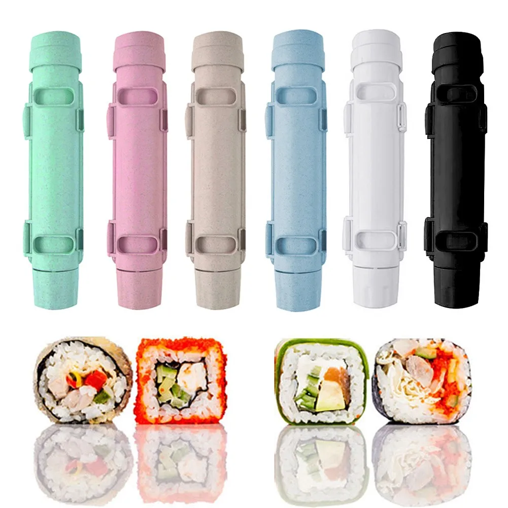 

3*28cm Fast Sushi Machine Rice Roll Bazooka Mold Vegetable Meat Rolling Tool DIY Gadget Sushi Tools Kitchen Accessories