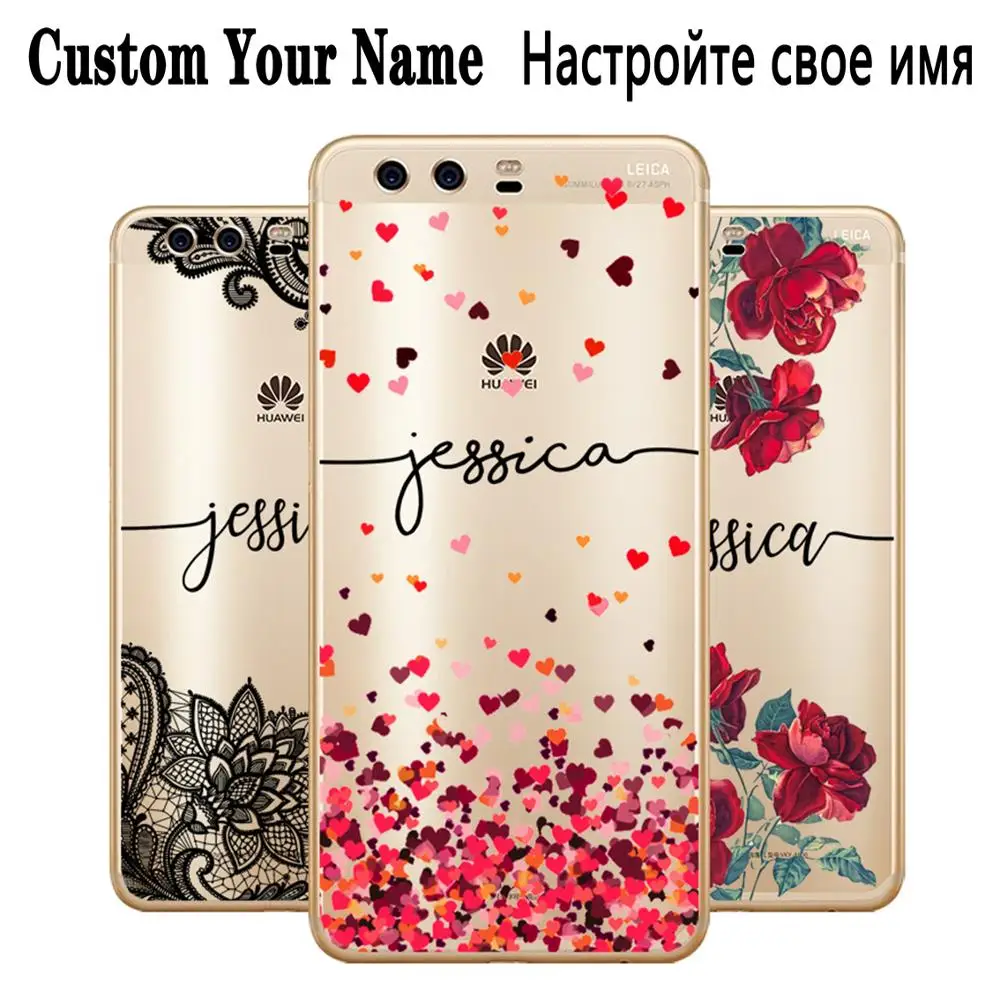 DREAMFOX DIY чехол с именами на заказ для huawei P9 P10 P20 mate 10 20 X Pro Lite 2017 персонализированный