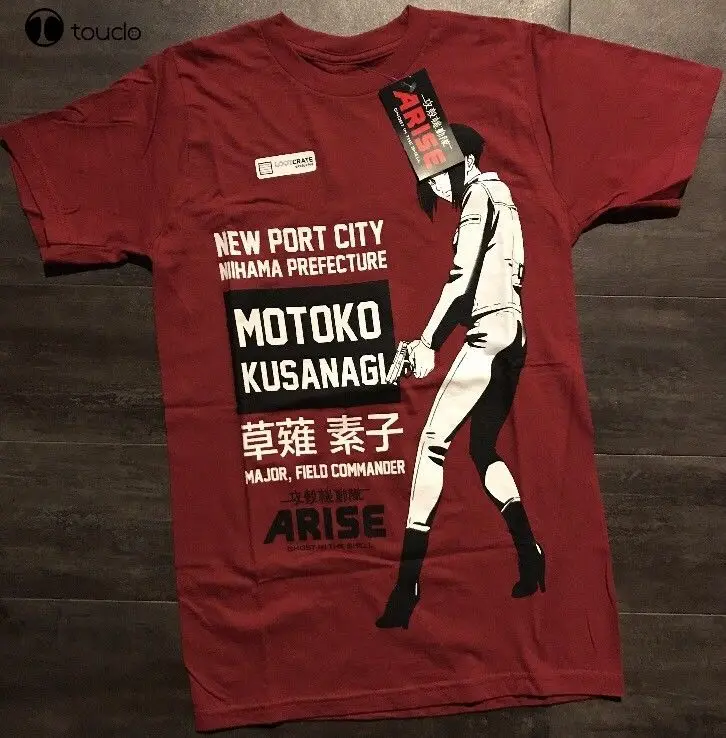 Мужская летняя футболка из 100% хлопка с принтом в виде призрака Ракушке аниме