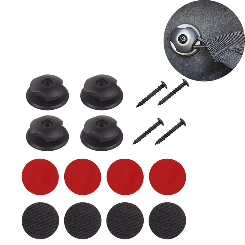 4 шт в автомобильном багажнике Чемодан крючок с сетью фиксированной сетчатый