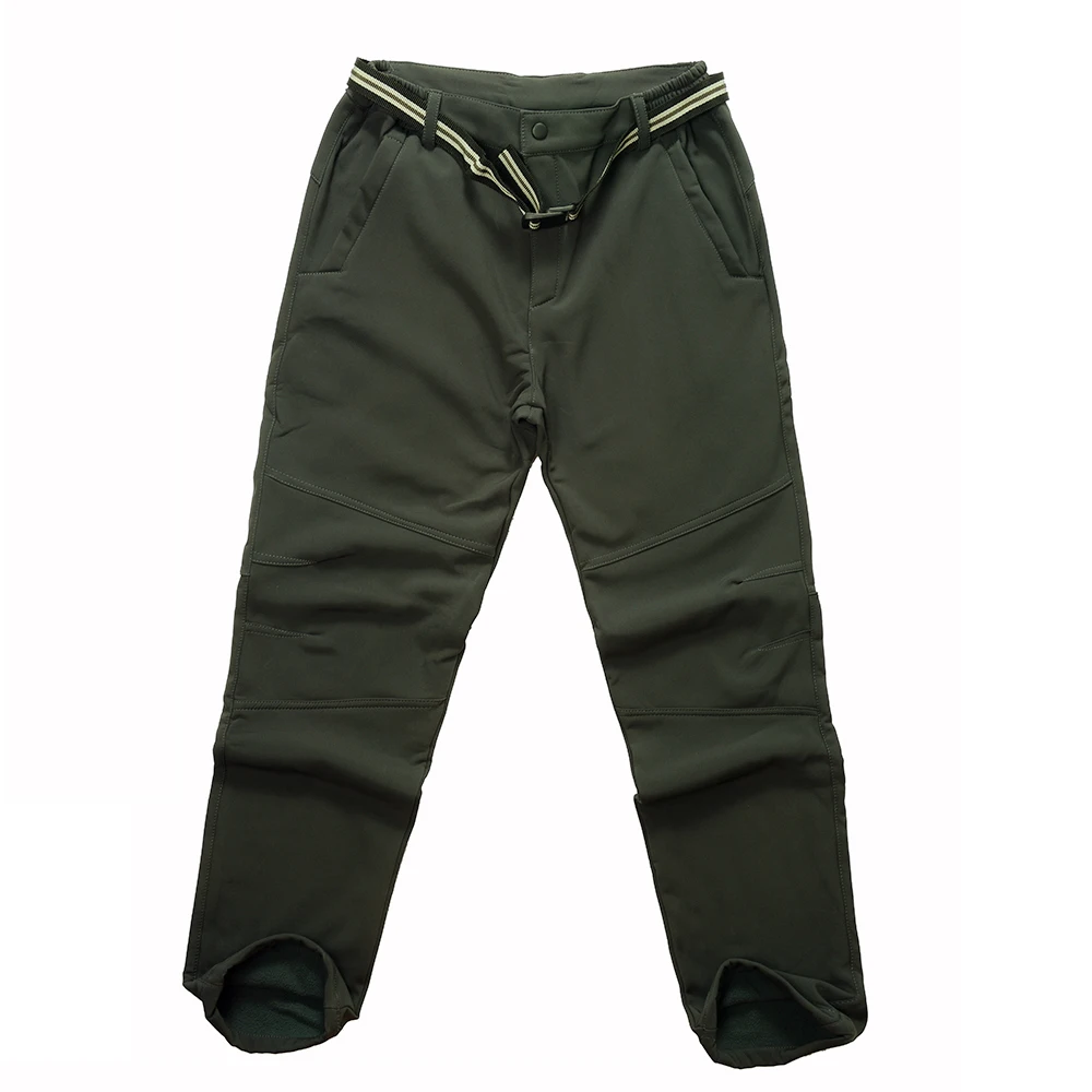 Laamei Fashion Men's Autumn Winter Fleece Thermal Waterproof Outdoor Pants Clearance Sale Men Bodybuilding Windproof Trousers