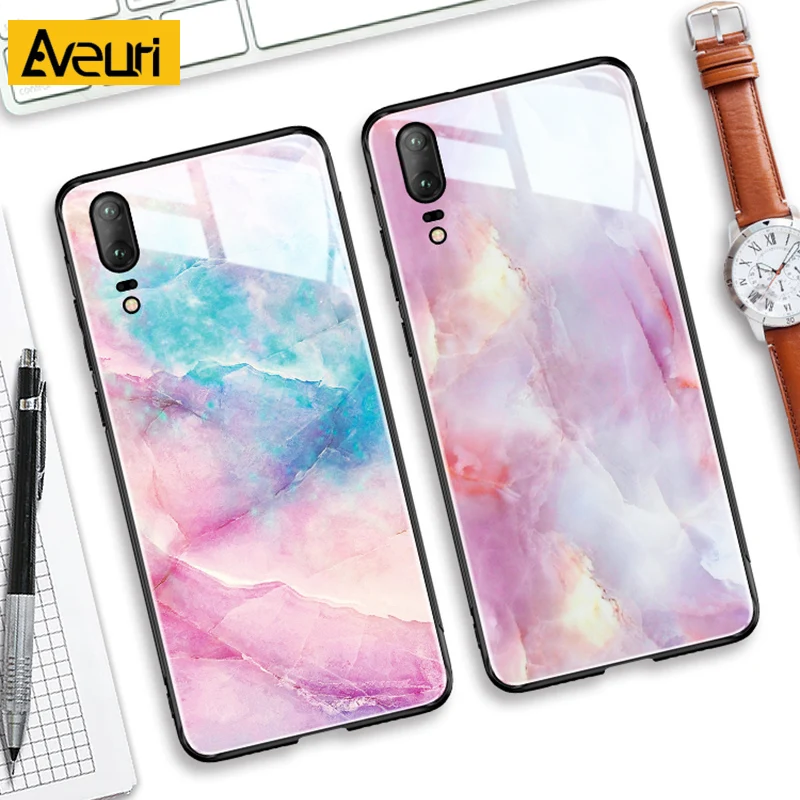 marble glass phone case for oppo reno 3 4 5 pro plus find x2 x3 pro lite neo a91 a52 a72 a53 realme 7 8 5g gt x3 superzoom cover free global shipping
