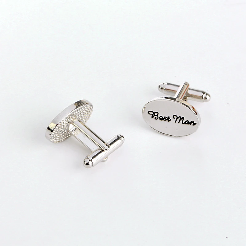 Мужские Запонки изысканные &quotЛучший человек&quot Свадебная рубашка запонки для