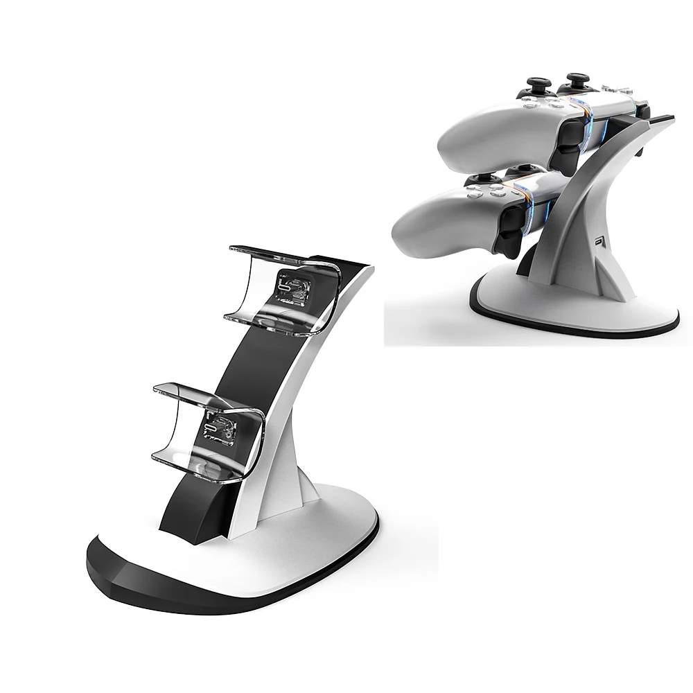 Подставка для зарядного устройства с двумя контроллерами Sony PS5 DualSense синие