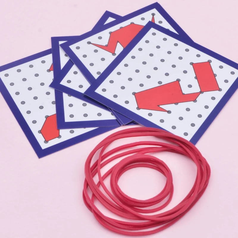

Montessori Teaching Aids Geometry Nail Board Children's Graphics Early Education Toys Mathematics Wooden Nail Board