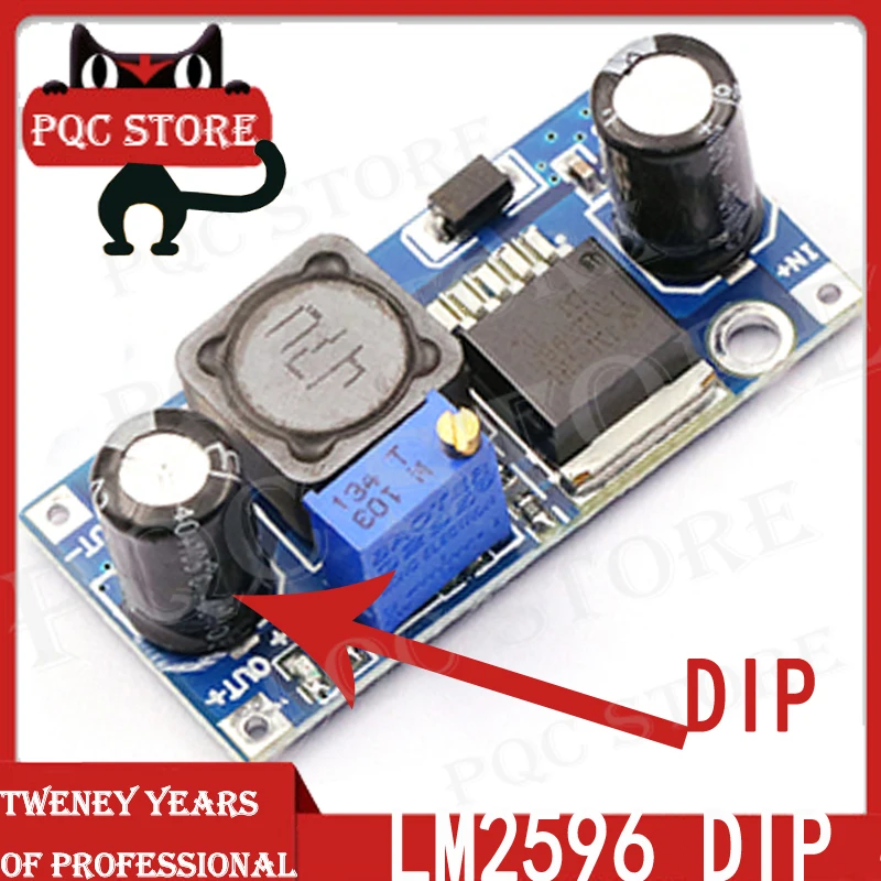 

50PCS LM2596 LM2596S DC-DC adjustable step-down power Supply module