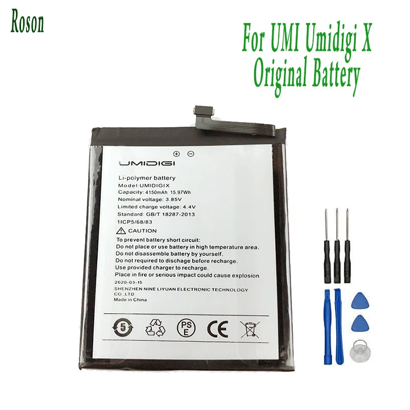 Аккумулятор Roson для UMI Umidigi X 4150 мАч 100% Новые запасные части аксессуары телефона