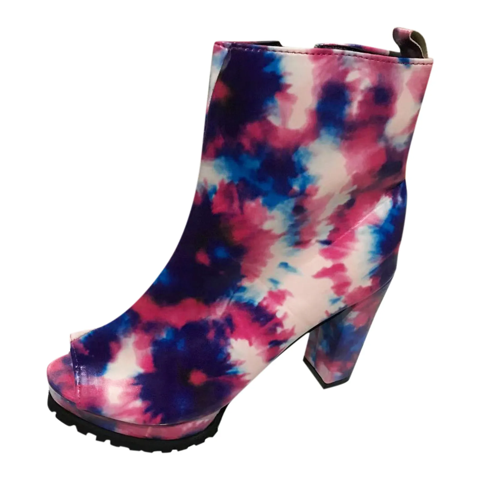 Women Ladies Thick High Heel Peep Toe Boots Zipper Ankle Single Shoes Fashion Casual Temperament Fast Free Shipping | Обувь