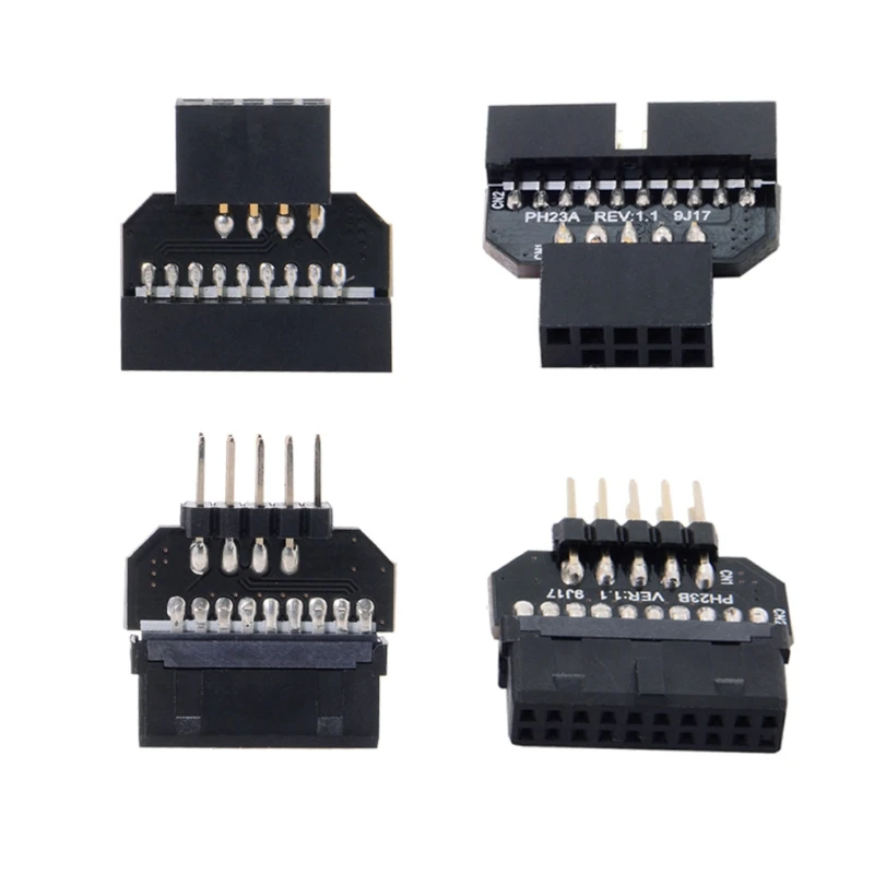 

USB 3.0 19/20pin to USB 2.0 9pin Adapt Connector Front Panel plug-in Motherboard