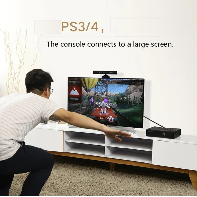 Кабель преобразователь UGreen VGA в HD для монитора компьютера ТВ проектора HDMI