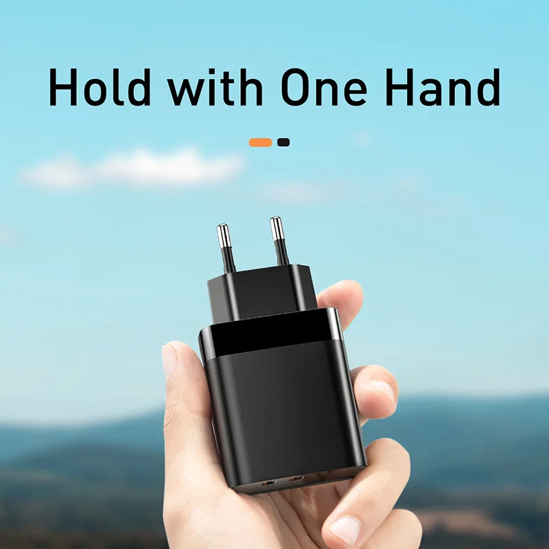 Baseus светодиодный дисплей USB зарядное устройство для мобильного телефона адаптер питания для iPhone samsung xiaomi настенная Быстрая зарядка розетка США вилка универсальная