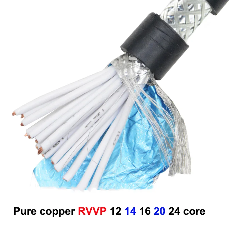 GB Чистая медь 24-ядерный экранированный провод сигнала RVVP 24*0 5 мм2 (100 метров в