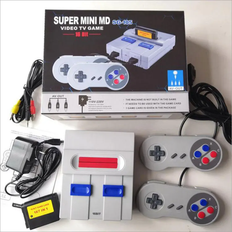 16 бит ретро мини MD семейная ТВ Видео игровая консоль портативные игровые консоли