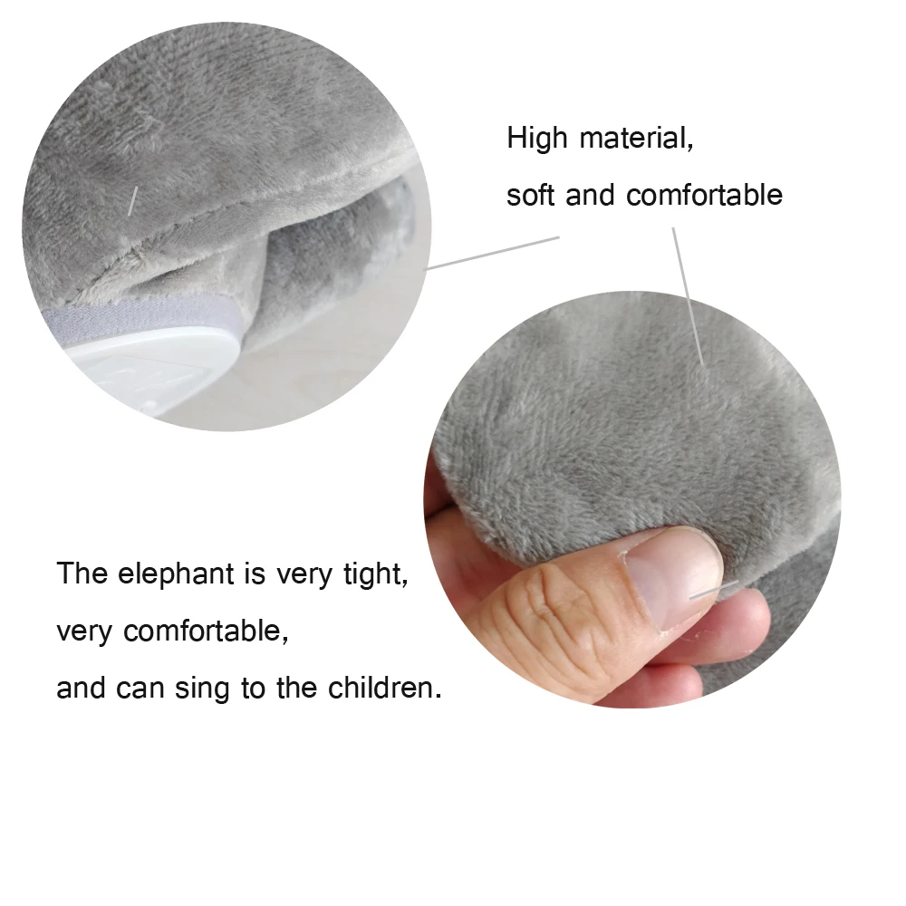 Прямая поставка 30 см набивная плюшевая кукла Peek a Elephant электрическая детская