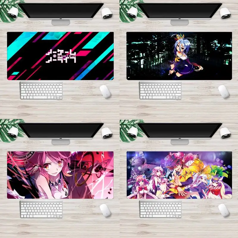 

No Game No Life Office Mice Gamer Soft Mouse Pad Animation Mousemat XL Large Gamer Soft Keyboard PC Desk Mat Takuo Mousepads