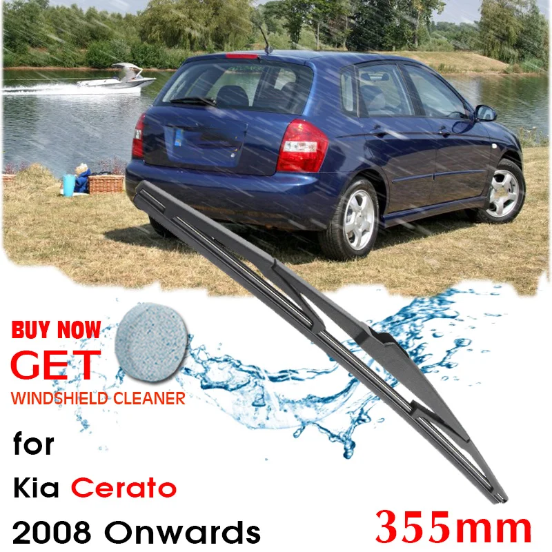

Car Wiper blade Rear Back Window Windscreen Windshield Wipers For KIA Cerato Hatchback 355mm 2008 Onwards Auto Accessories