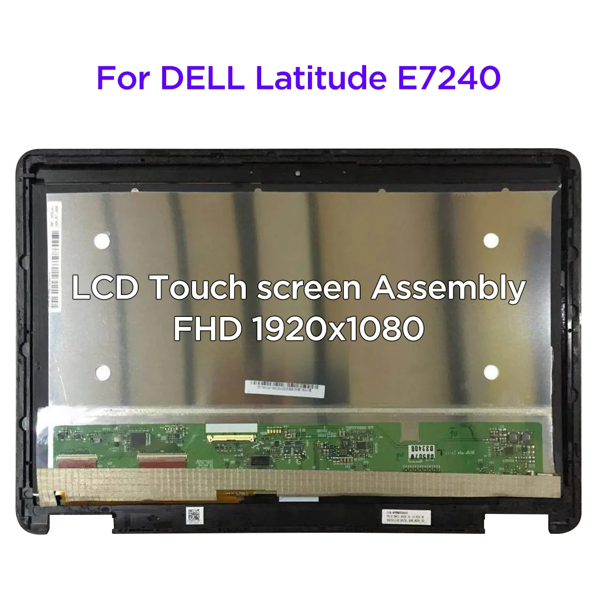 

Original 12.5" LCD Screen Touch Digitizer Assembly with Frame for DELL Latitude E7240 LP125WF1-SPA4 PY6P2 FHD 1920x1080 Display