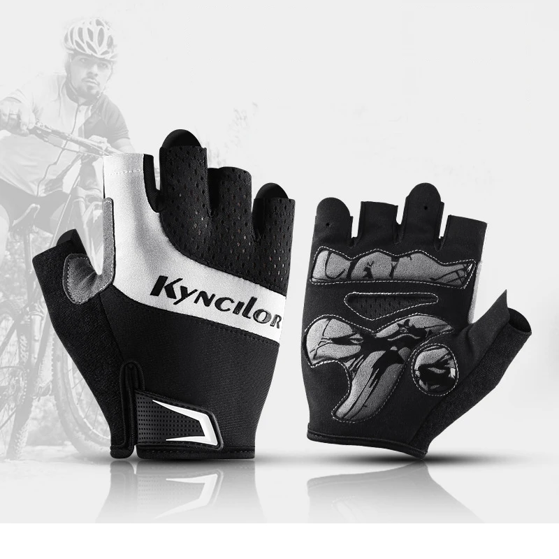 Дышащие велосипедные перчатки для мужчин и женщин полупальцевые спортзала