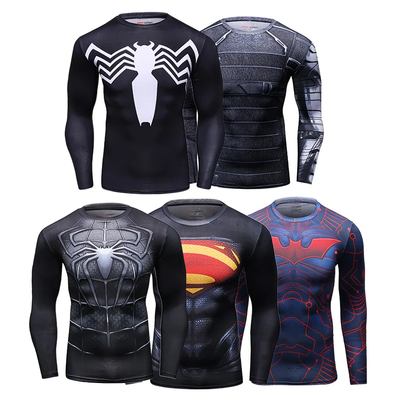 

2021 Men Design Digital Sublimation Printed Tshirt Fashion Outdoor Running Rash Guard