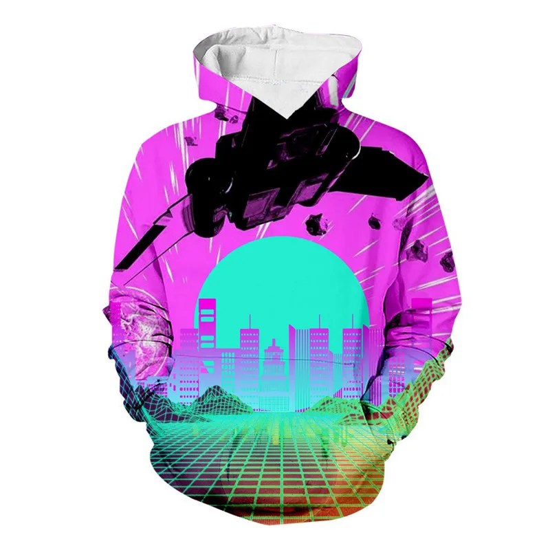 Beach Dreams Hoodie Hipster Vaporwave Funny Streetwear Winter Unisex Pullover Cool Fashion Couple Men's Sweatshirt Dropship | Мужская